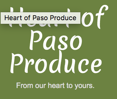 Heart of Paso Produce